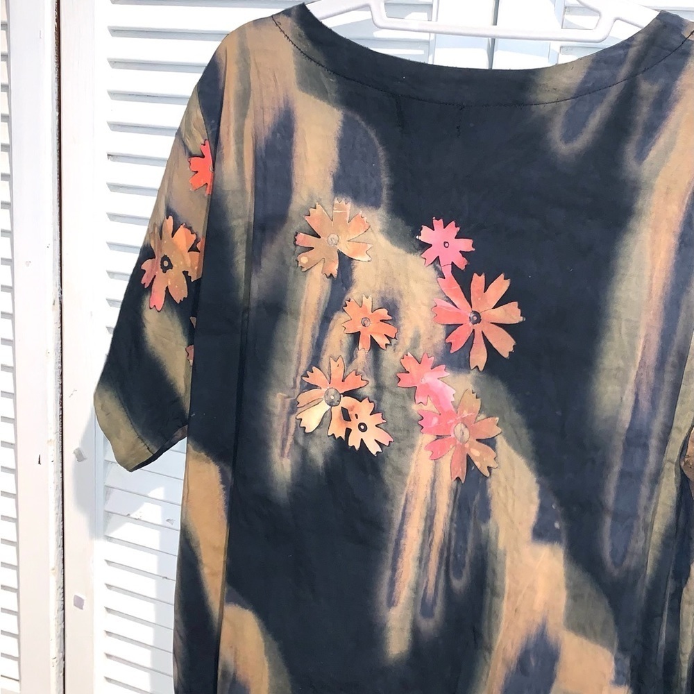 The Island Feeling Rayon Maxi Floral Dress 1X - Picture 8 of 8